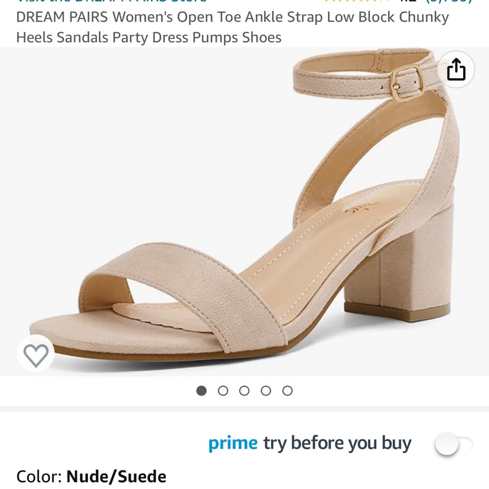 Tan suede heels
